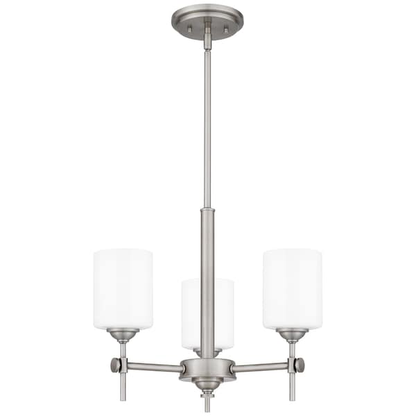 Quoizel Aria 3-Light Antique Polished Nickel Pendant ARI2817AP - main